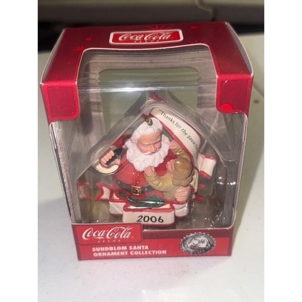 Coca-Cola Sundblom Santa Ornament Collection 2006 Christmas‎ Holiday
